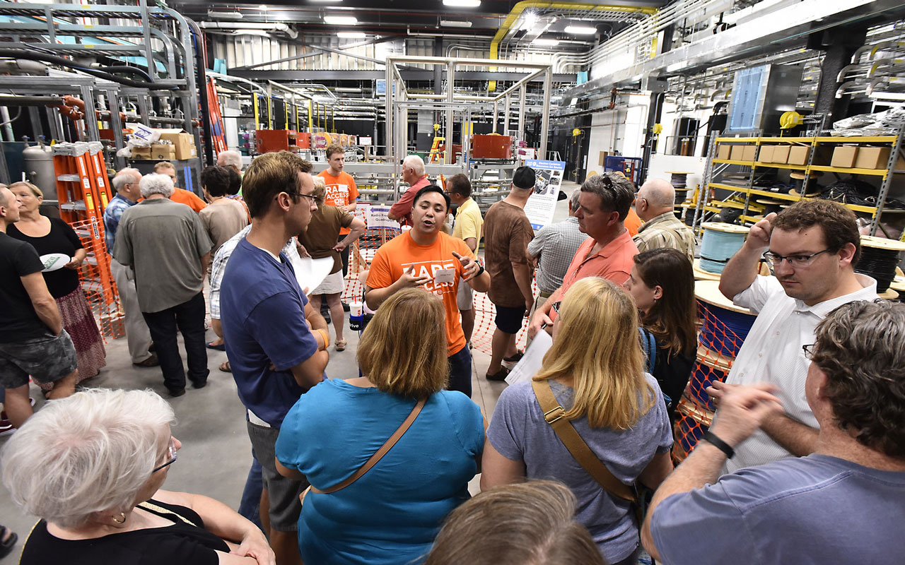 Facility for Rare Isotope Beams - Visitors tour the FRIB 