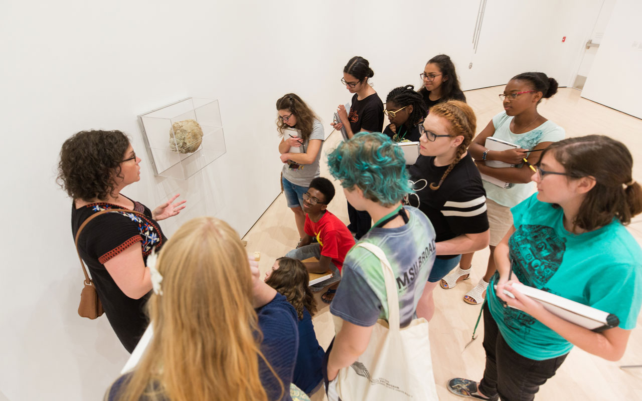 MSU Broad Art Museum - Students in a gallery