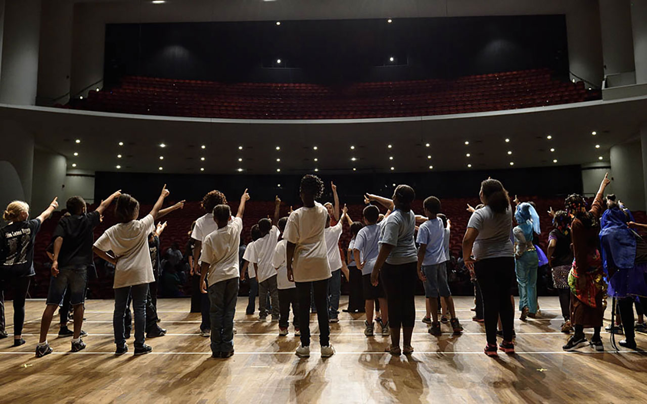 Wharton Center for Performing Arts - Students on Great Hall stage